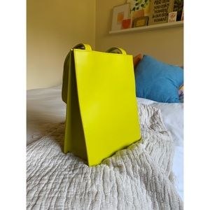 Baggu Leather Medium Retail Tote EUC